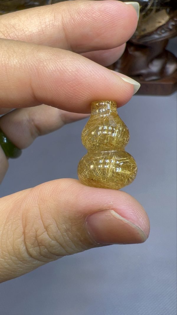 Hồ Lô Tóc Vàng Đá Trong