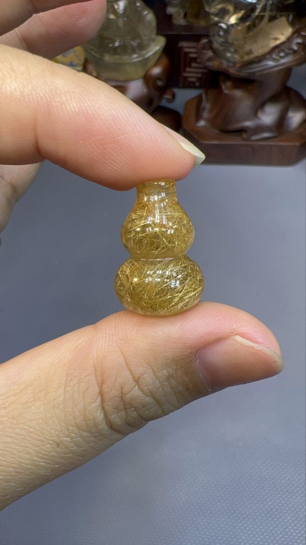 Hồ Lô Tóc Vàng Đá Trong