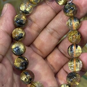 Vòng Tay Hoa Thị Thạch Anh Tóc Vàng