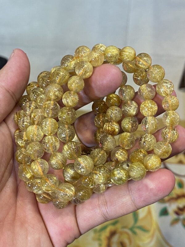 Chuỗi 108 Hạt Tóc Vàng 9 Li