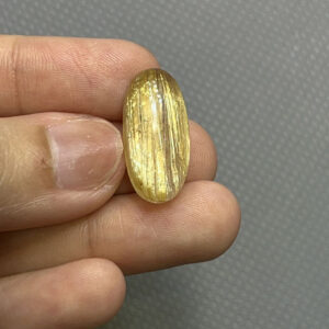 Mặt Trơn Thạch Anh Tóc Vàng 2.6 gram