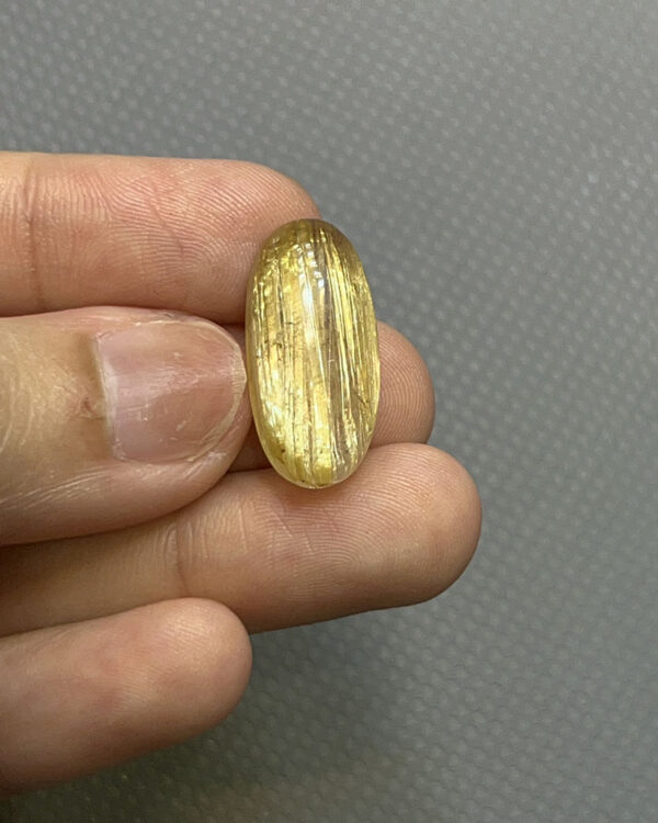 Mặt Trơn Thạch Anh Tóc Vàng 2.6 gram