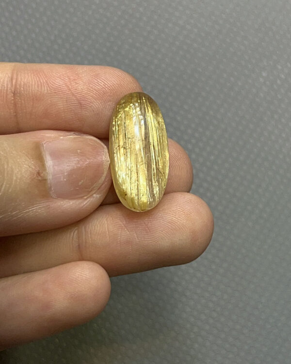 Mặt Trơn Thạch Anh Tóc Vàng 2.6 gram