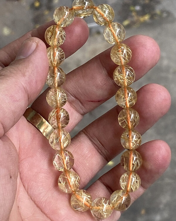 Vòng Tay Tóc Vàng 9 mm