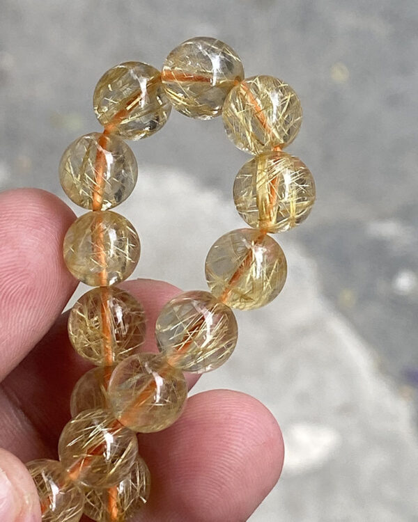 Vòng Tay Tóc Vàng 9 mm