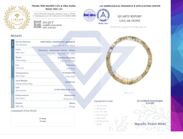Vòng bản hoa thị tóc vàng 15.9 li