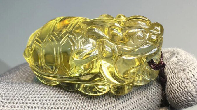 Long Quy đá Citrine - Thạch Anh Vàng