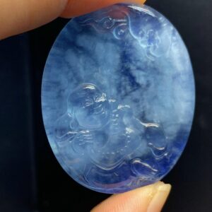 Mặt Dây Di Lặc Aquamarine
