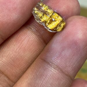 Tỳ Hưu Tóc Vàng Size Nhẫn