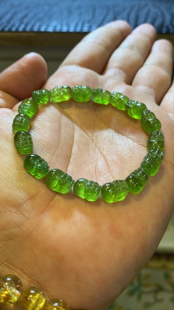 Vòng Tỳ Hưu Tourmaline Xanh