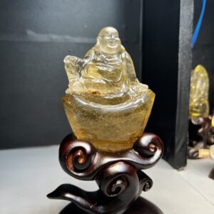 Tác Phẩm Di Lặc Thạch Anh Tóc Vàng