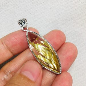 Mặt Dây Chuyền Thạch Anh Tóc Vàng