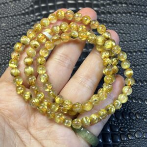 Chuỗi Quấn 3 Vòng Tóc Vàng