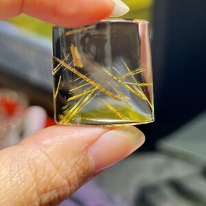 Mặt Trơn Tóc Vàng 26.3*24.6*6.6mm