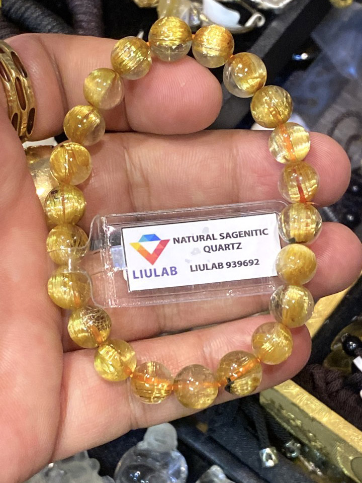 Vòng Tay Thạch Anh Tóc Vàng