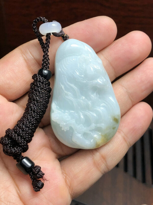 Mặt Dây Hổ Cẩm Thạch A Myanmar