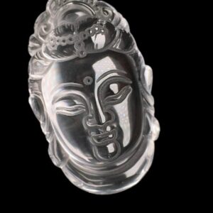 Diện Quan Âm thạch anh trắng