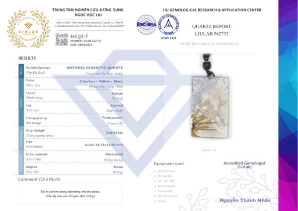 Mặt dây Quan Công tóc vàng siêu vip - Hình ảnh 6