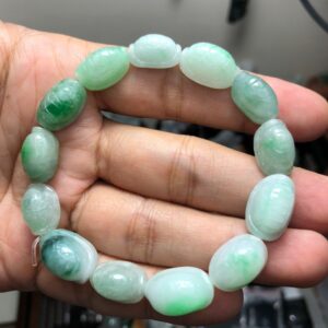 V711 Vòng tay Mai Rùa cẩm thạch A Myanmar