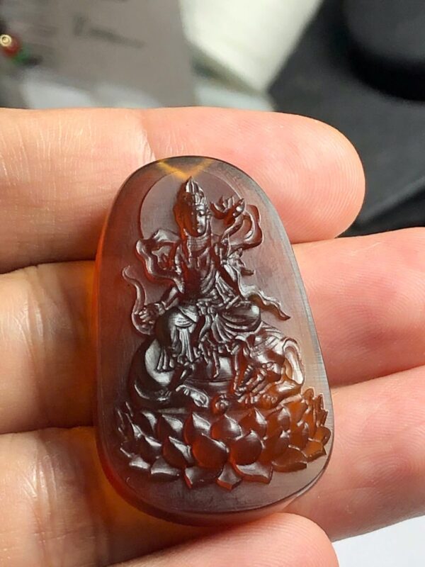 V1232 Phổ Hiền hổ phách - Hình ảnh 3