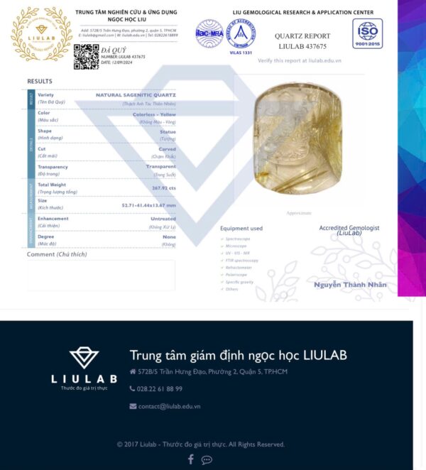 Mặt dây Quan Âm tóc vàng . Liulab 437675 - Hình ảnh 3
