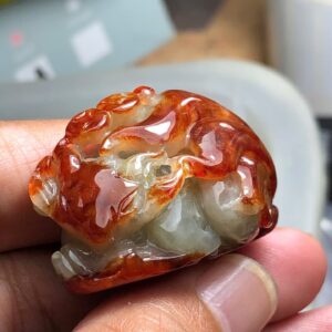Cửu Vỹ Hồ cẩm thạch A Myanmar